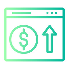 monetization gradient icon