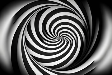 Obraz premium Black and White Spiral