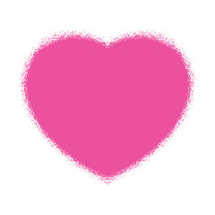 Illustration of a pink cute heart shape for valentine day of vector