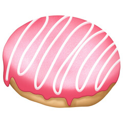 donut with white chocolate