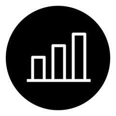 Growth Chart Circular glyph icon