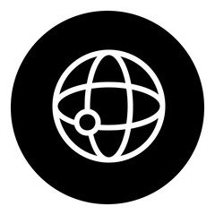 Global Network Circular glyph icon