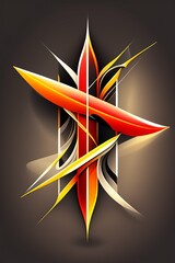 Modern Abstract Background, Backdrop, Design Element, Poster Banner or Flier With Space For Text - Generative AI