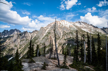 North Cascades mountains in the sunshine