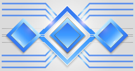 Abstract blue and gold monogram background design