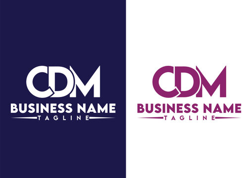 Letter CDM logo design vector template, CDM logo