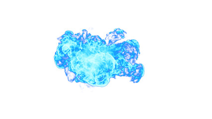 Blue fire design, 4k, png alpha. Simply drop it to screen or add. 3D Illustration