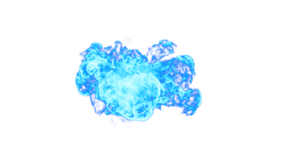 Blue fire design, 4k, png alpha. Simply drop it to screen or add. 3D Illustration