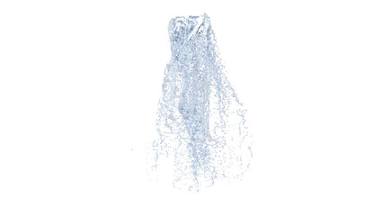 Waterfall texture transparent, 4k, png alpha. 3D Illustration. © apisit