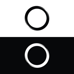 Circle vector logo template design . Circle icon . Circle silhouette 