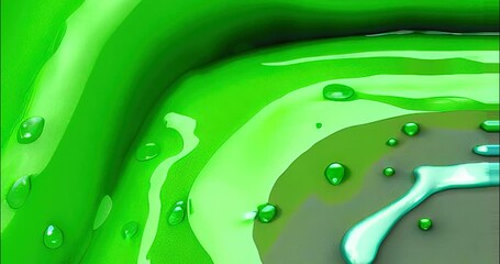 green slimy abstract background nasty messy ooze toxic sludge animation shiny bright colors