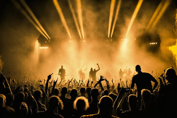 Party people at a festival (AI Generated)