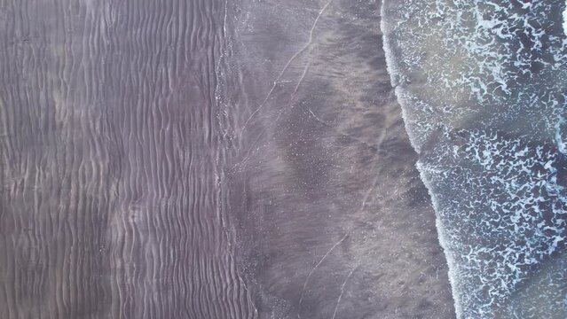 Aerial footage of Harnai beach at Dapoli, located 200 kms from Pune on the West Coast of Maharashtra India.