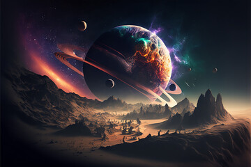 Eindrucksvoller fremder Planet / Wallpaper