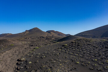 Montana Tinga - Vulkan Landschaften auf Lanzarote von oben
