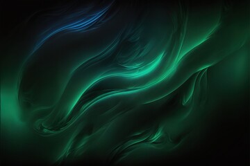 Obraz premium Black blue green abstract texture background. Color gradient. Dark matte elegant background with space for design. Canvas. Poster. Christmas. Generative AI