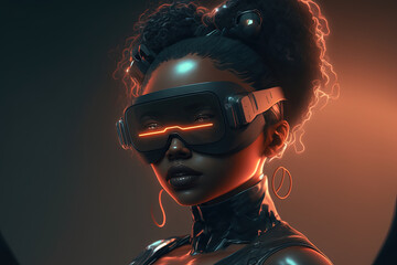 Immersive Virtual Reality Experience: 3D Technology for One Person. Generative AI.