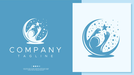 Dream child logo design template.