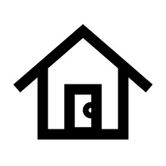 House Icon. Home. Detached house. Vector.