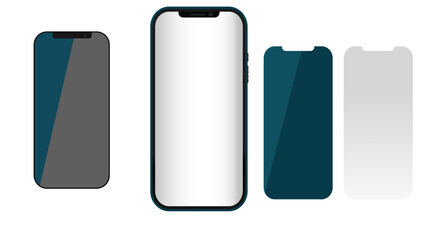 smart phone mockup eps illustration 