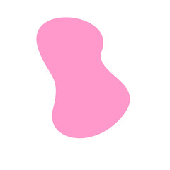 aesthetic pink blob shape