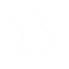 Obraz premium aesthetic pink blob shape outline