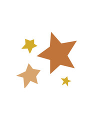 gold star on white