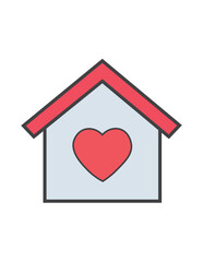 house with heart