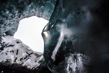 Ice cave in Iceland 
