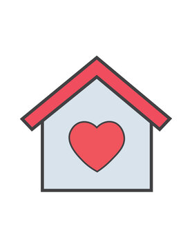 house with heart