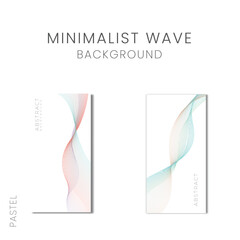 Pastel Wavy line Creative concept
