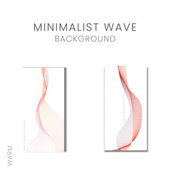 Warm color Wavy line Creative concept