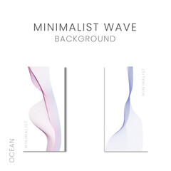 Purple Wavy line Creative concept