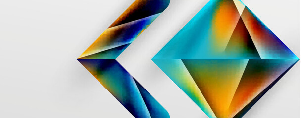 Triangle fluid color gradient abstract background. Vector Illustration For Wallpaper, Banner, Background, Card, Book Illustration, landing page