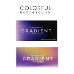 sky and space Gradient concept vector colorful background set.