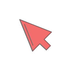 cursor vector illustration on white background