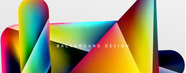 Triangle fluid color gradient abstract background. Vector Illustration For Wallpaper, Banner, Background, Card, Book Illustration, landing page