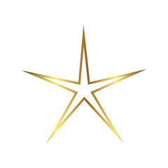 golden stars icon, symbol, abstract star shapes vector design, premium star used in templates of different shapes stars design