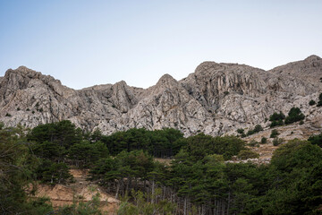 Fototapeta na wymiar landscape in the mountains Croatia Baška