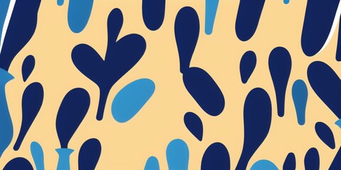 leopard pattern with blue tint