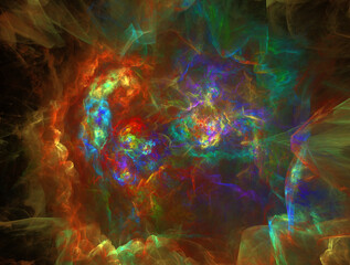 Imaginatory fractal abstract background Image