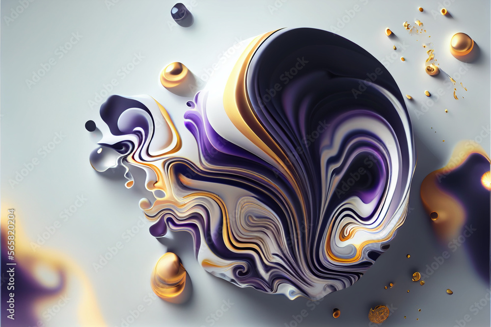 Aufkleber background with splashes