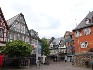 Fototapeta na wymiar Old town of Idstein in Germany