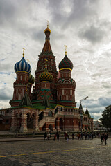 Fototapeta na wymiar St. Basil's Cathedral in red square (Moscow, Russia)