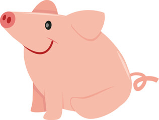 Cute Cartoon Pig