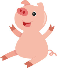 Cute Cartoon Pig