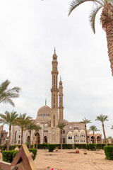 Muslim mosque building against the sky