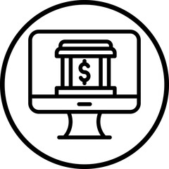 Obraz premium Online Banking Icon Style
