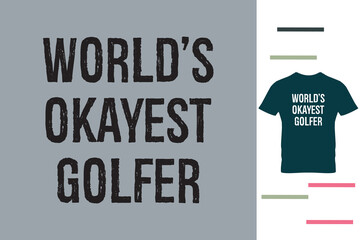 Funny golf t shirt design for dad 