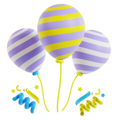 3d birthday balloons icon © Thomas